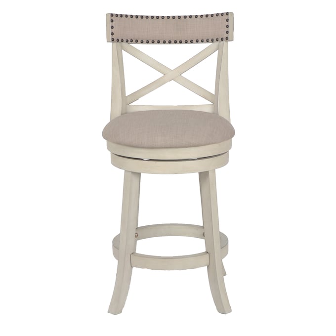 New Classic Furniture York White 24 Inch Counter Stool NCF-S1219-CS-FW