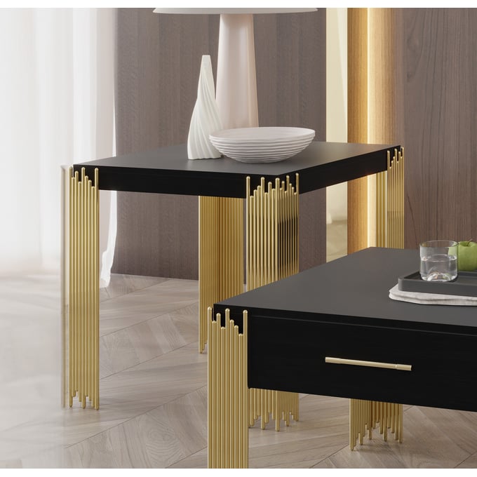 New Classic Furniture Empire Black End Table NCF-T2034-20-BLK