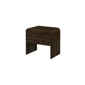 Mara One Drawer End Table / Bedside Table-Walnut