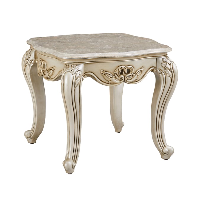 New Classic Furniture Monique White End Table NCF-T502-20