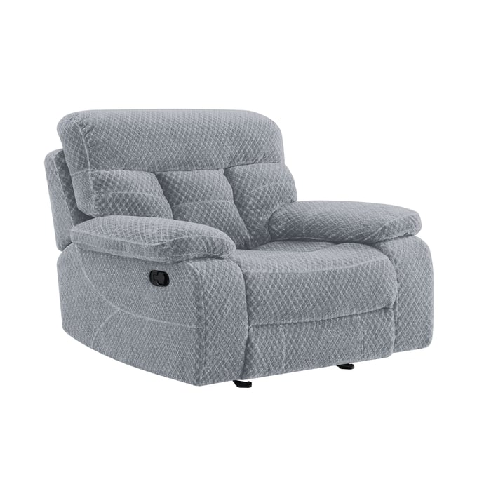 New Classic Furniture Bravo Light Gray Glider Recliner NCF-U1165-13-STN