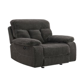 New Classic Furniture Bravo Charcoal Glider Recliner with Power Footrest