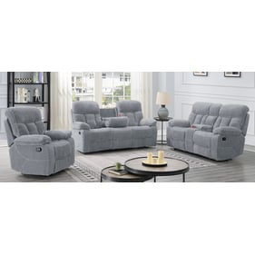 New Classic Furniture Bravo Light Gray 3pc Living Room Set