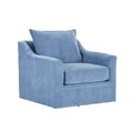 Sylvie Swivel Chair-Blue Slate