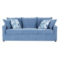 Sylvie Sofa W/4 Accent Pillows-Slate Blue