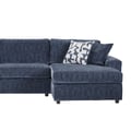 Tristan Raf Chaise W/2 Accent Pillows-Indigo Blue