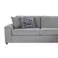 Tristan Laf Loveseat W/ 2 Accent Pillows-Shadow Gray