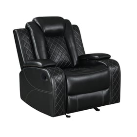 New Classic Furniture Orion Black Glider Recliner