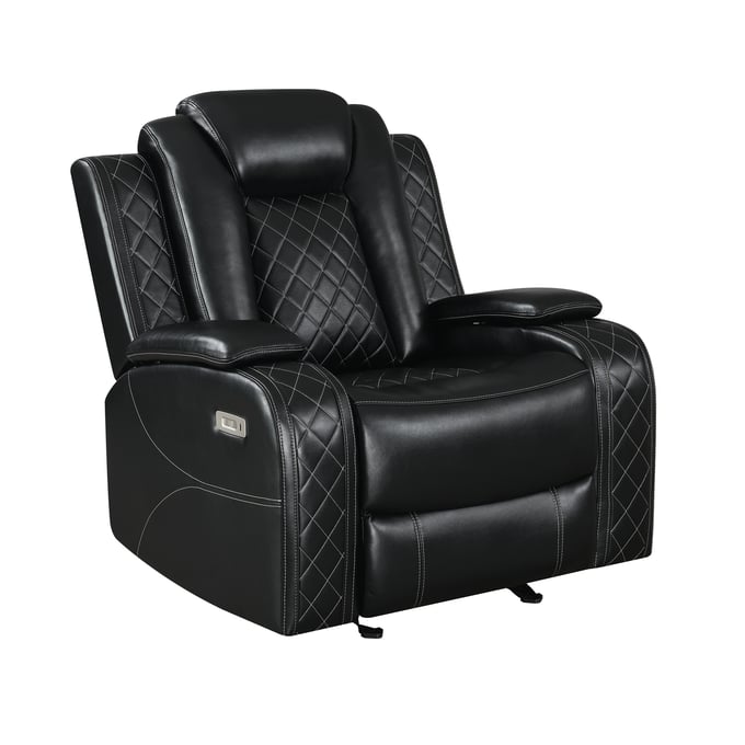 New Classic Furniture Orion Black Power Footrest Headrest Glider Recliner NCF-U1769-13P2-BLK