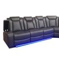 Orion  Laf Sofa W/Dual Recliner-Black