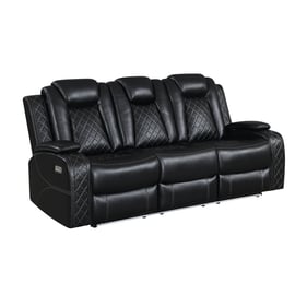 New Classic Furniture Orion Black Power Footrest Headrest Sofa