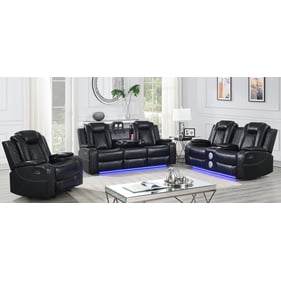 New Classic Furniture Orion Black 3pc Living Room Set