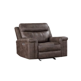 New Classic Furniture Quade Mocha Power Glider Recliner