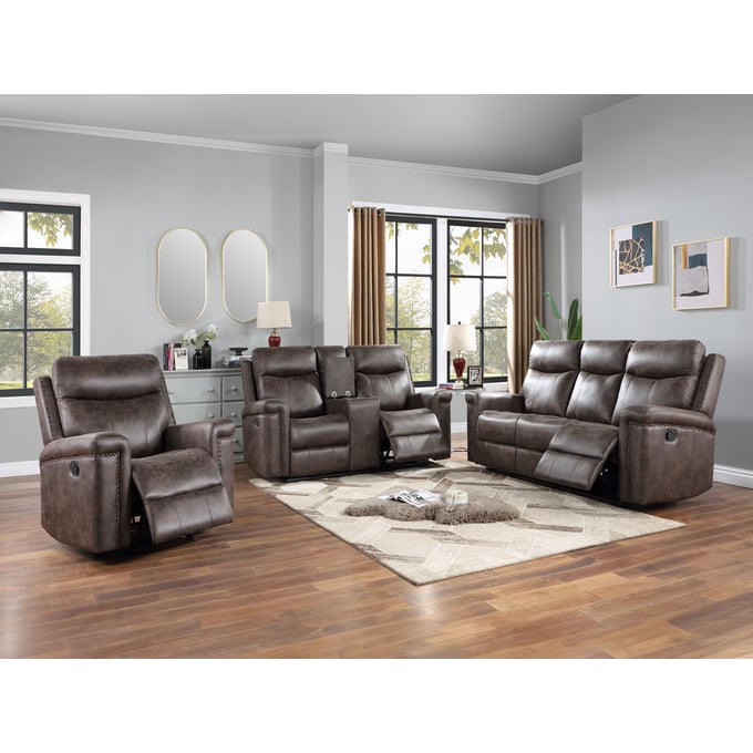 New Classic Furniture Quade Mocha 3pc Living Room Set NCF-U1798-LR-S1