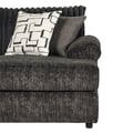 Remi Raf Chaise W/2 Accent Pillows-Charcoal Gray