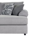 Remi Raf Chaise W/2 Accent Pillows-Light Gray