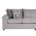 Remi Laf Loveseat W/ 2 Accent Pillows-Light Gray