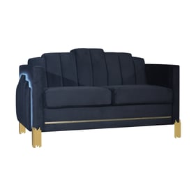 New Classic Furniture Empire Black Lighted Loveseat