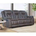 Morello  Sofa W/Dual Recliner- Gray