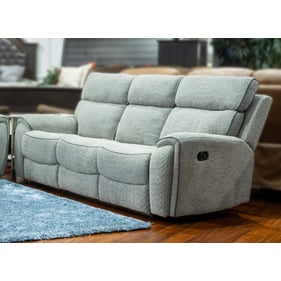 New Classic Furniture Omni Gray Sofa with Dual Recliner