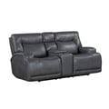 Titan Console Loveseat W/Pwr Hr & Fr-Gray