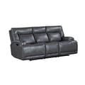 Titan Sofa W/Dual Recliner-Gray