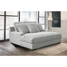 New Classic Furniture Embrace Gray Dual Chaise Lounge