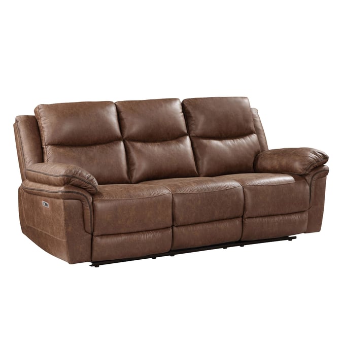 New Classic Furniture Ryland Brown Power Sofa NCF-U5985-30P1-BRN