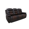 Nikko Sofa W/Dual Recliner-Brown