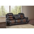 Nikko Sofa W/Pwr Fr-Brown