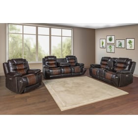 New Classic Furniture Nikko Brown 3pc Power Living Room Set