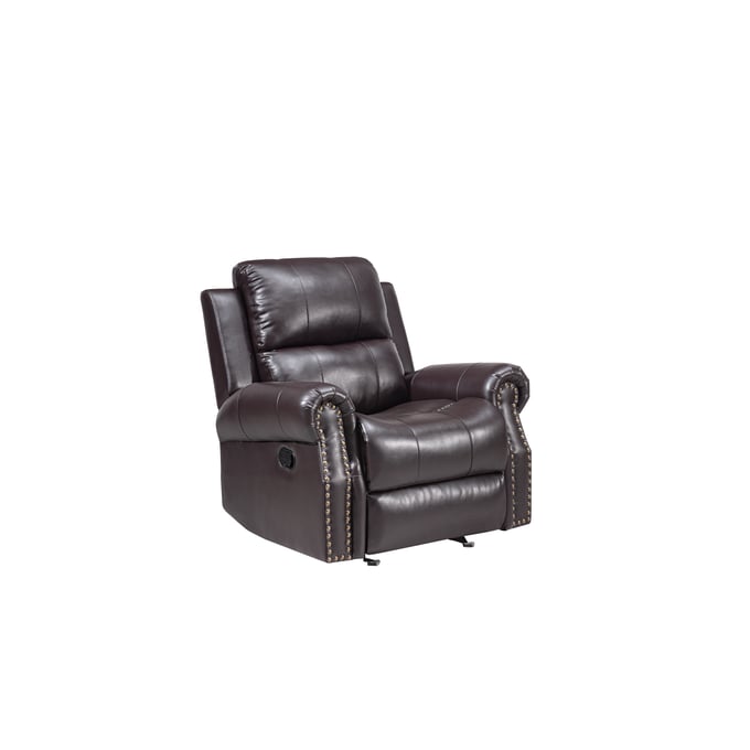 New Classic Furniture Sierra Brown Glider Recliner NCF-U9021-13-BRN