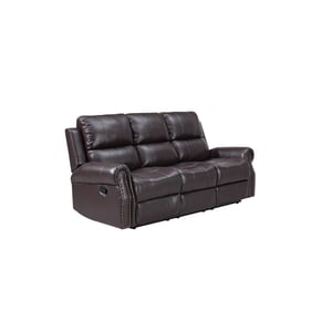 New Classic Furniture Sierra Brown Sofa with Dual Recliners