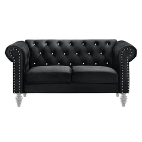 New Classic Furniture Emma Black Crystal Loveseat