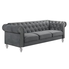 New Classic Furniture Emma Gray Crystal Sofa