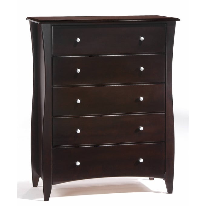 Night and Day Furniture Clove Chocolate 5 Drawer Chest NDF-CD-CLOF-5A-CHO