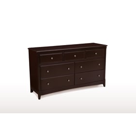 Night and Day Furniture Secrets Chocolate Dresser and Mirror