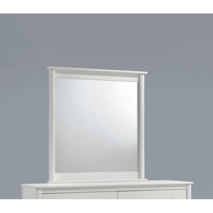 Night and Day Furniture Secrets White Mirror NDF-CM-SEC-6A-WH