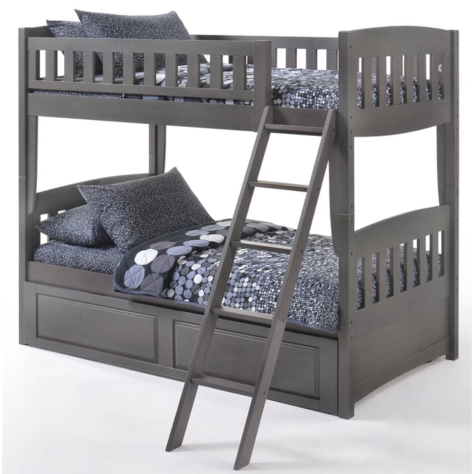 Night And Day Furniture Cinnamon Stonewash Twin Twin Trundle Bunk Bed The Classy Home