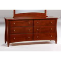 Clove 6 Drawer Dresser in cherry finish