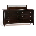 Clove 6 Drawer Dresser in chocolate finish