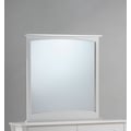 Clove Mirror For 6 Drawer Dresser in white finish