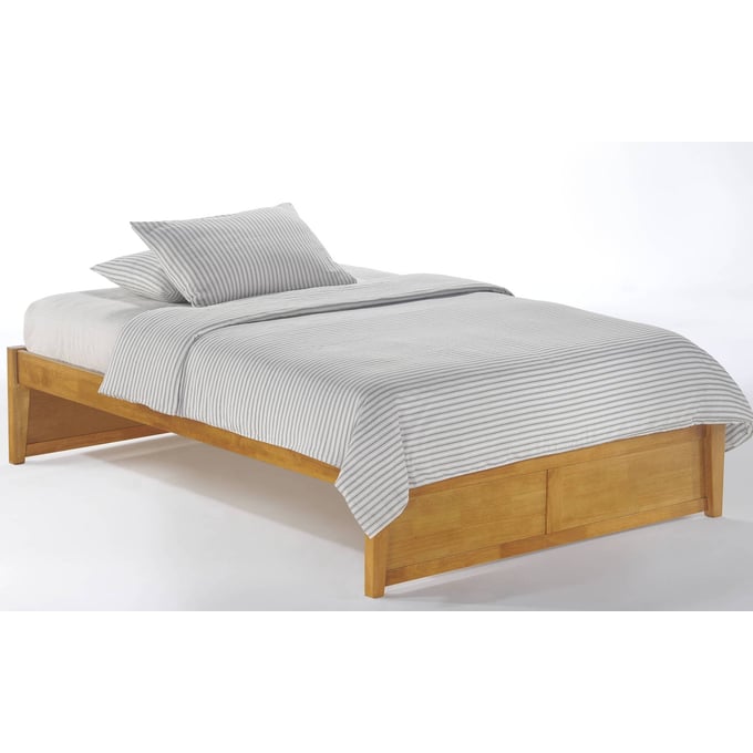 Night and Day Furniture K Series Medium Oak King Basic Platform Bed NDF-KF-BAS-EKG-MO-COM