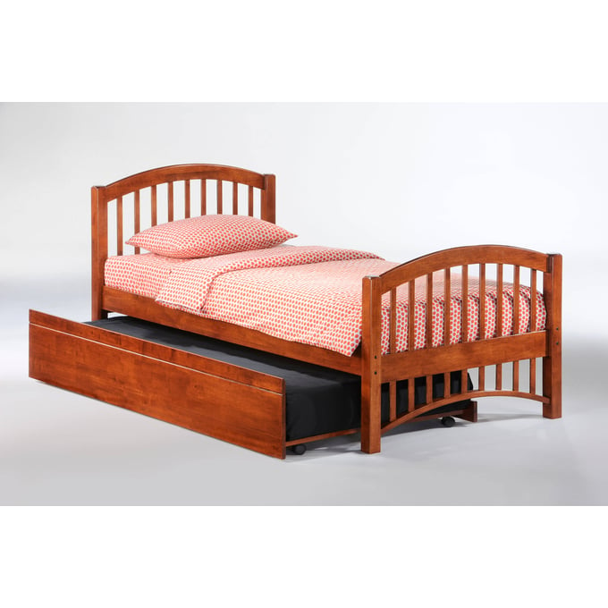 Night And Day Furniture Molasses Cherry Twin Trundle Bed NDF-YHF-YT-MOL-TWN-CH-COM