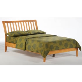 Night and Day Furniture P Series Medium Oak Cal King Nutmeg Bed