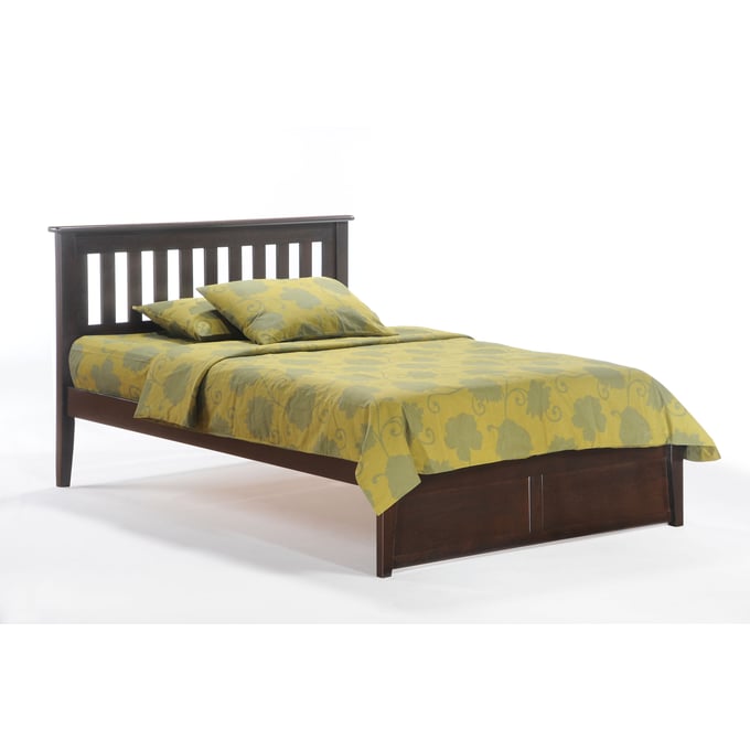 Night And Day Furniture P Series Chocolate King Rosemary Drawer Bed NDF-RMY-PDR-PH-EKG-CHO-COM