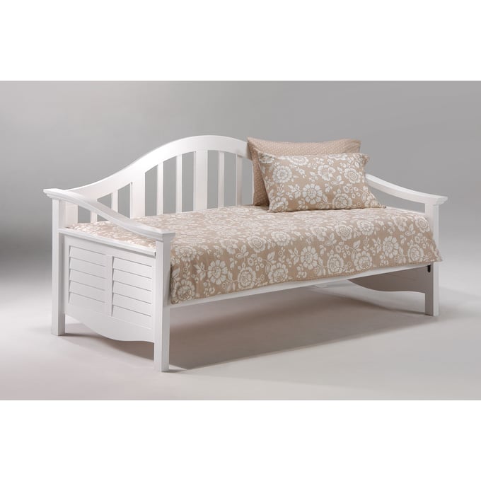 Night and Day Furniture Seagull White Daybed NDF-DBA-SEG-WH-COM