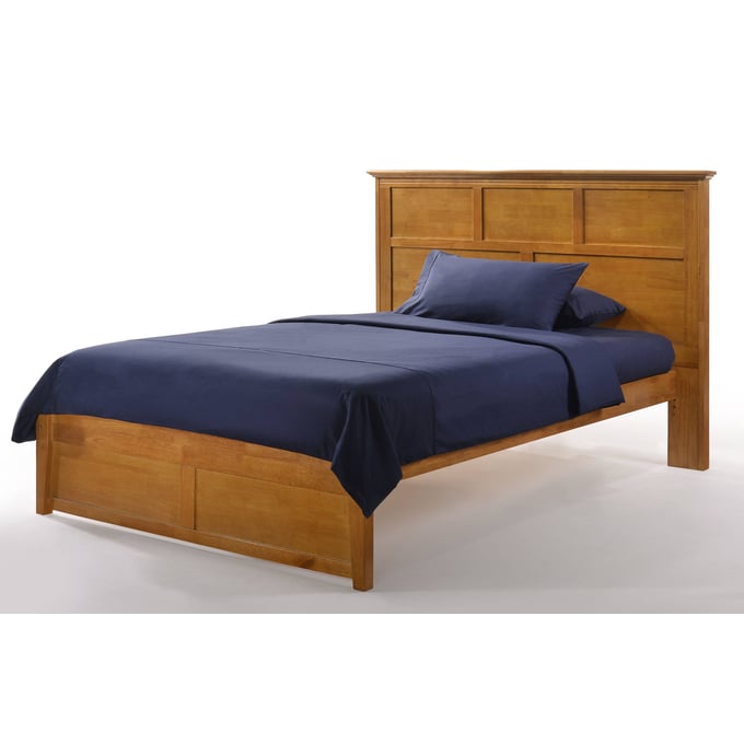 Night and Day Furniture Tarragon K Series Medium Oak Queen Bed Frame NDF-TAR-KH-QEN-MO-COM