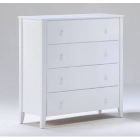 Night And Day Furniture Zest White Four Drawers Chest