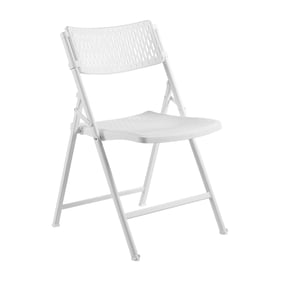 4 NPS 1400 White Polypropylene Folding Chairs